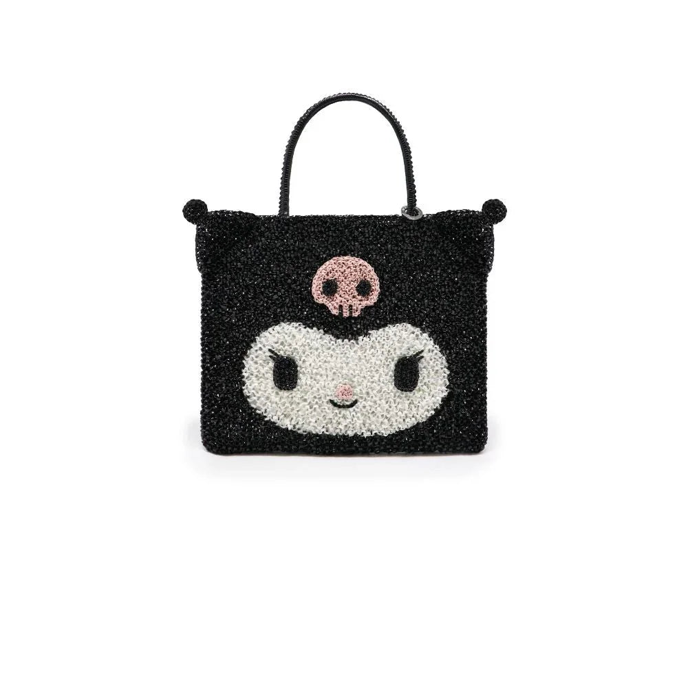 ANTEPRIMA_WIREBAG_SANRIO_KUROMI_PB24FC90KU_STANDARD_Tote_solid-black_Front_2